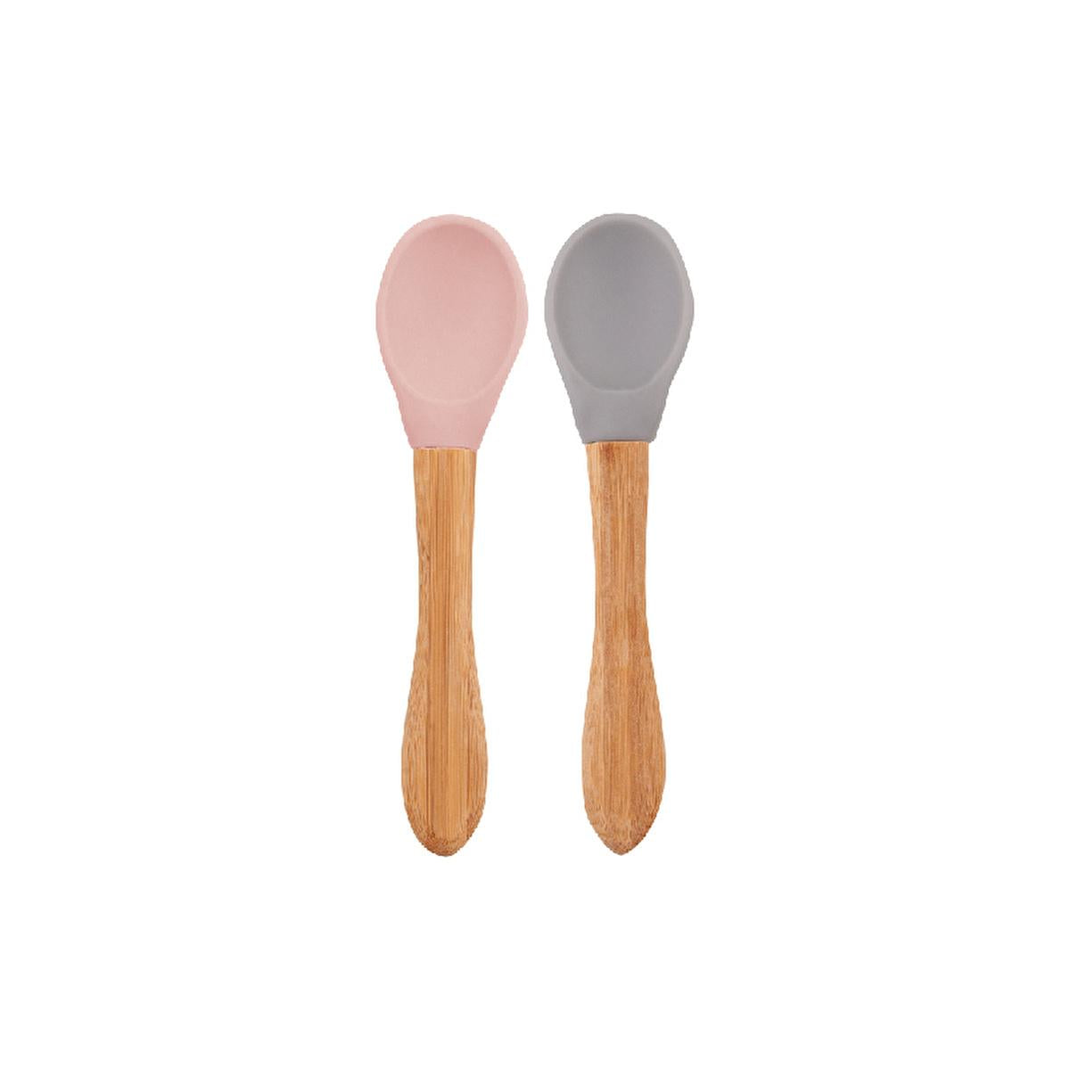 OiOi Mama Baby Spoon Set - Soft Silicone Tip & Bamboo Handle, Non-Toxic & Eco-Friendly, Ideal for Infants 9 Months+, Set of 2 OiOi Mama Baby Spoon - Eco-Friendly & Non-Toxic baby spoon, silicone baby spoon, bamboo baby spoon, non-toxic baby utensils, eco-friendly baby products, baby feeding essentials, sustainable baby products, baby gift ideas, newborn baby products, infant feeding spoons