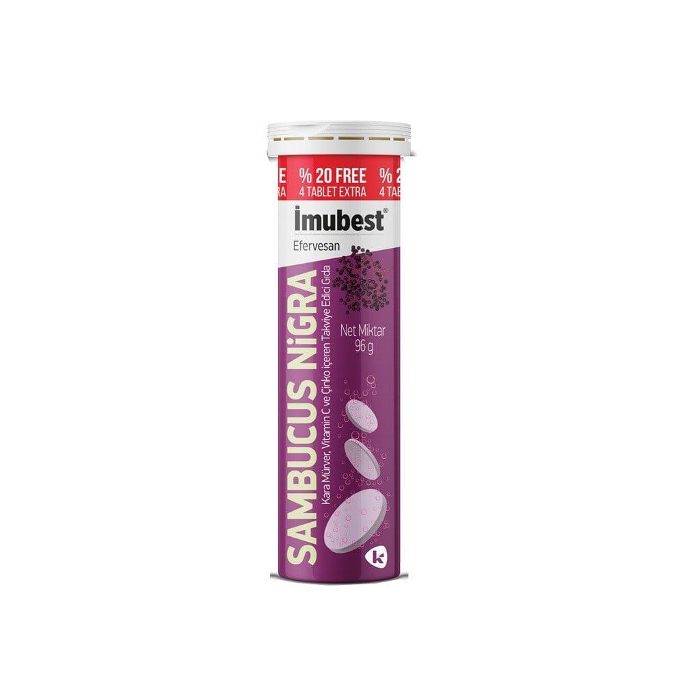 İmubest Effervescent Dietary Supplement - 24 Tablets with Black Elder Extract, Vitamin C & Zinc İmubest Effervescent Dietary Supplement - Boost Immune System Dietary Supplement, Black Elder Extract, Vitamin C, Zinc, Effervescent Tablets, Immune System Support, Nutritional Supplement, Health Supplements, Wellness Products, Natural Remedies