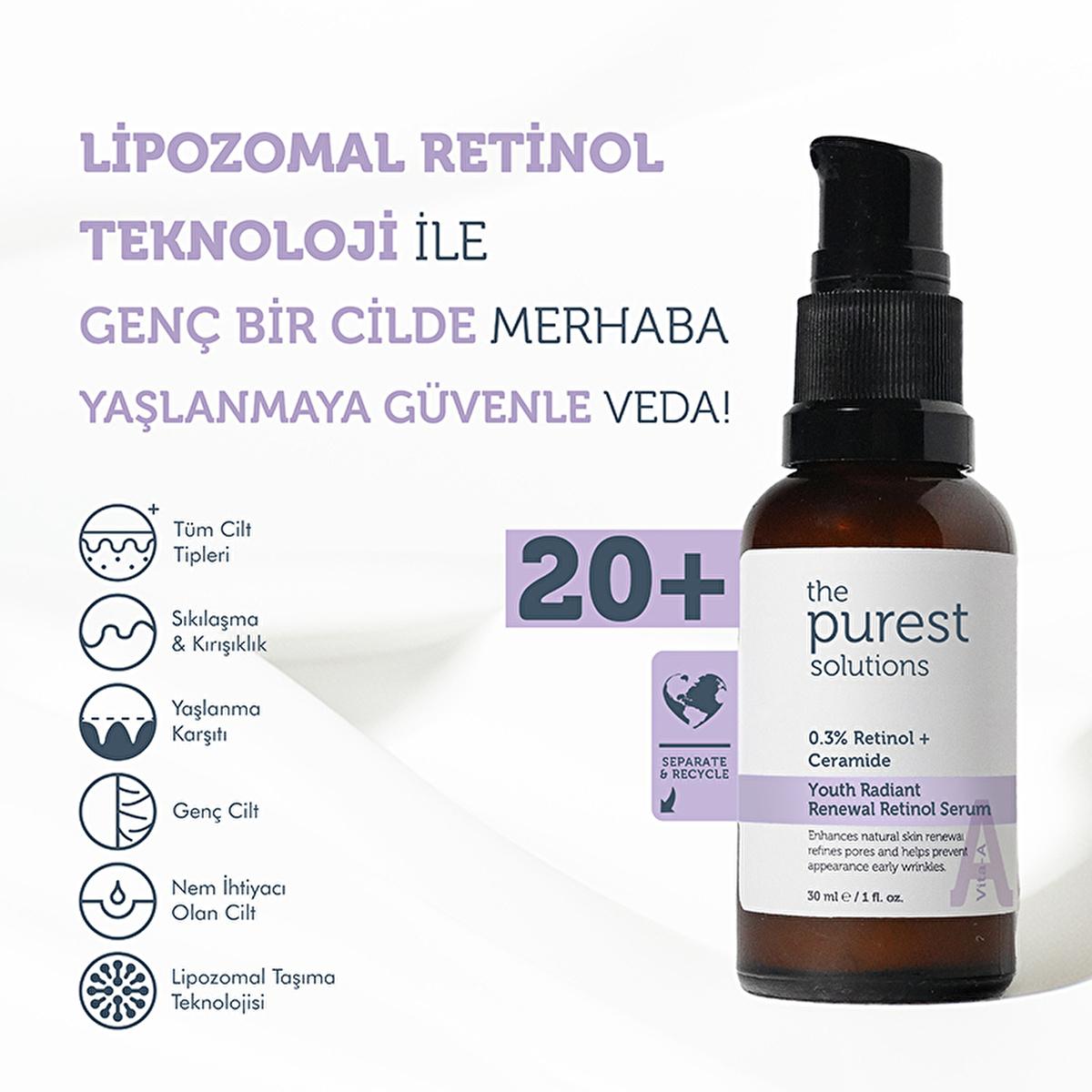 The Purest Solutions Retinol Serum - Anti-aging Skincare with Lipozomal Retinol for Youthful Skin Retinol Serum for Anti-aging Skincare Retinol Serum, Anti-aging skincare, Lipozomal Retinol, Youthful skin, Skincare for young adults, Anti-aging products, Skincare routine, Preventive skincare, Fine lines reduction, Skin tone improvement