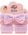 Eklips Spa Headband and Wristband Set: Soft Elastic Headband for Makeup & Skincare - Keep Hair Away, Absorb Water Droplets with Comfort! Eklips Spa Headband Set: Comfort for Skincare & Makeup Spa headband, Wristband set for skincare, Makeup headband, Soft elastic headband, Skincare accessories, Facial cleansing headband, Eklips headband, Eklips wristband, headband, wristband, skincare routine, makeup application, soft headband, elastic headband, comfort, beauty accessories, facial cleansing, hair accessorie