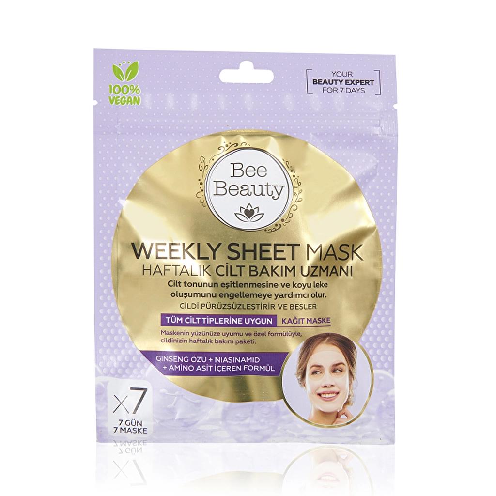 Bee Beauty Sheet Mask Set Hydrating Face Masks 7 Pack