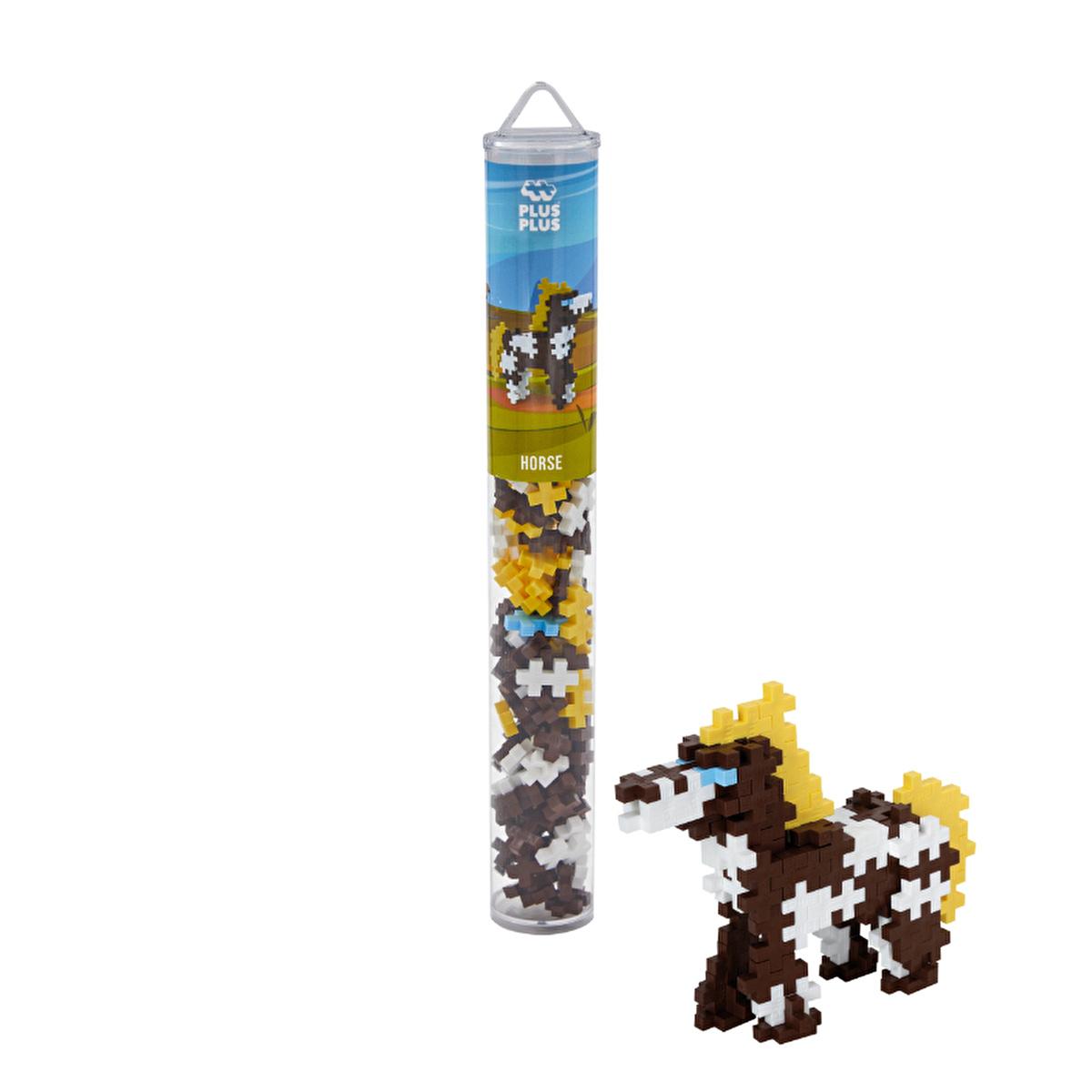 Plus Plus Construction Toy, 100 Piece Reusable Tube - Danish Made Creative Play for Kids Plus Plus 100 Piece Construction Toy - Danish Made construction toy, creative play, children's educational toy, Danish made toy, reusable container toy, imagination development toy, kids toys, educational toys, creative toys, building toys, puzzle toys
