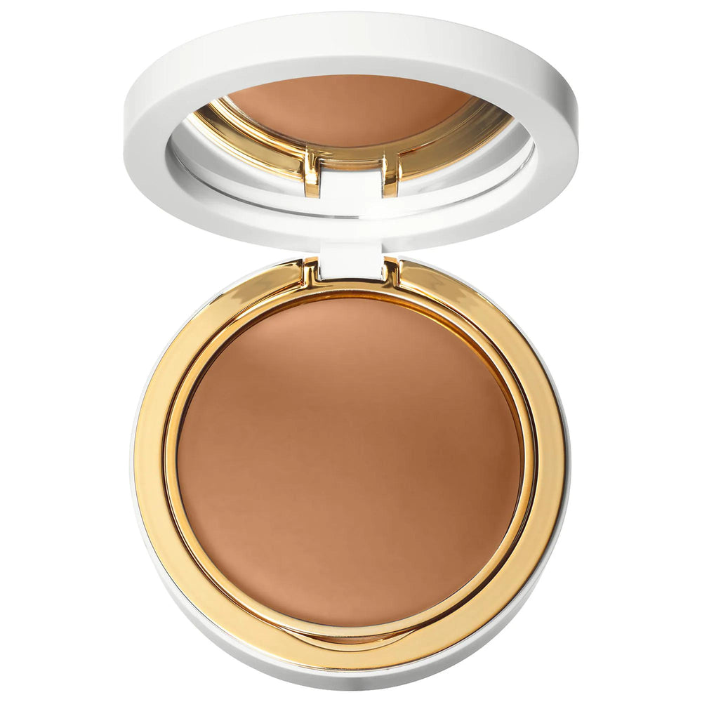 Fenty Beauty Crème to Powder Skin Foundation - Natural Finish, Medium Coverage Makeup for Normal to Oily Skin Crème to Powder Foundation - Natural Finish Makeup cream to powder foundation, natural finish makeup, medium coverage foundation, makeup for oily skin, foundation for dark skin tones, clean beauty, vegan, cruelty-free, normal skin, oily skin, hyperpigmentation, uneven skin tones