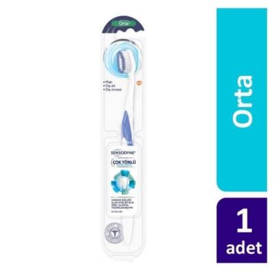 Sensodyne Toothbrush for Sensitive Teeth - Gentle Multi-Directional Brushing, Medium Bristle Hardness - image 3
