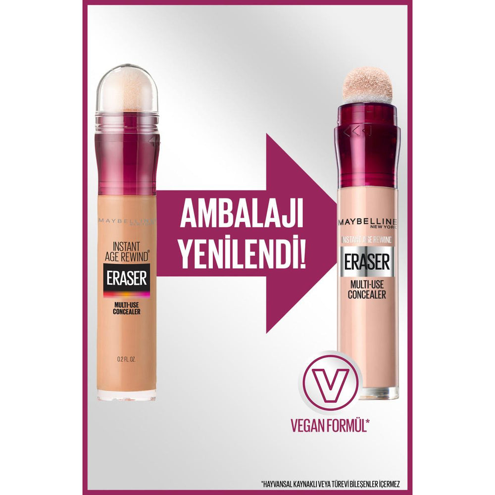Maybelline Instant Anti Age Eraser Concealer - High Coverage, Anti-Aging Makeup with Goji Berry - view 4