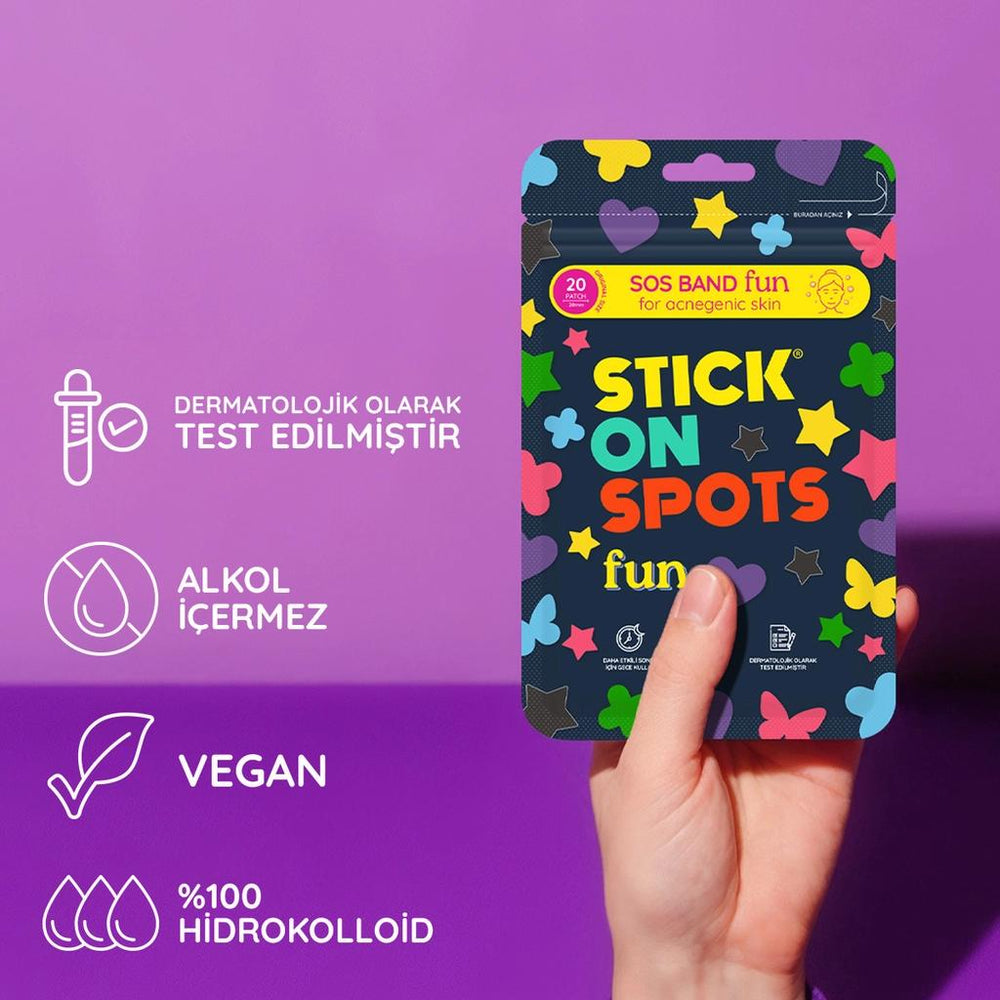 Stick on Spots Fun Acne Patches for Blemish-Prone Skin 20 ct