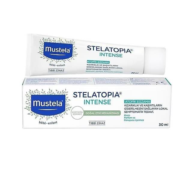 Mustela Stelatopia Intense 30 ml - Cortisone-Free Skincare for Atopic Skin Relief Mustela Stelatopia Intense - Cortisone-Free Eczema Relief Mustela Stelatopia Intense, cortisone-free skincare, atopic skin relief, ectoin skincare, eczema cream for children, natural skincare, sensitive skin products, dermatologically tested products
