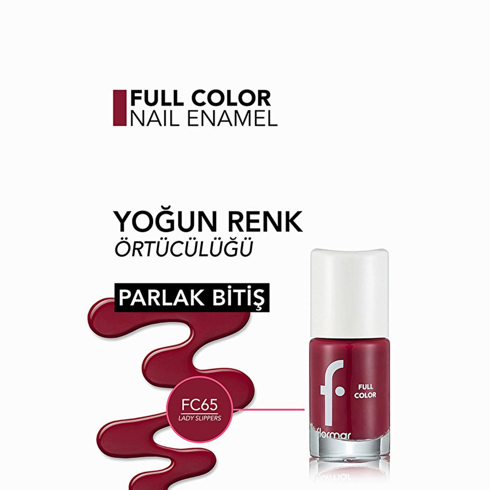 Flormar Full Color Ekstra Yoğun Pigmentli Oje - Highly Pigmented Nail Polish for Long-Lasting Color - view 3