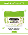 Morfose Biotin Hair Mask: Nourishing Treatment for Hair Growth, Volume & Damage Repair - 250ml / 8.45 fl oz Morfose Biotin Hair Mask: For Hair Growth & Damage Repair Biotin hair mask, Hair mask for hair growth, Hair mask for damaged hair, Thickening hair mask, Nourishing hair mask, Hair treatment for dry hair, Biotin hair treatment, Hair mask for volume, Hair strengthening mask, hair mask, hair growth, damaged hair, thickening, nourishing, dry hair, biotin, volume, strengthening, hair care, biotin mask, hai