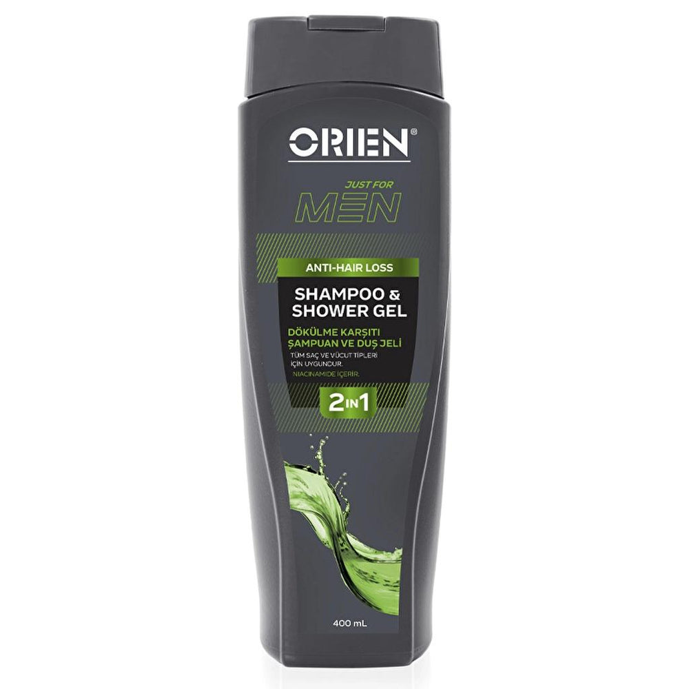 Orien Men 2-in-1 Anti-Hair Fall Shampoo & Shower Gel 400 ml