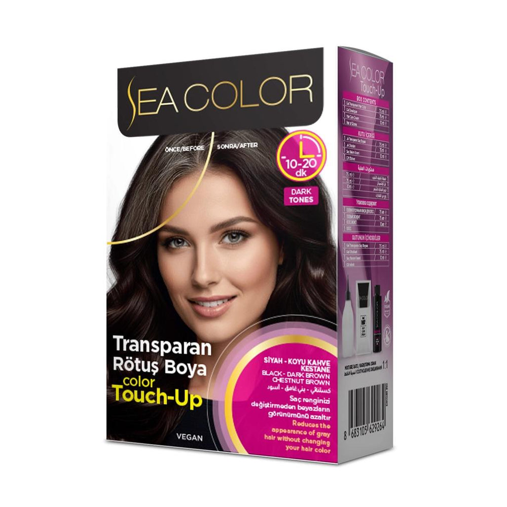 Sea Color Transparent Touch-Up Hair Dye Black Tones 100ml
