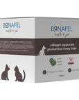 Bonafel Pet Supplement for Cats & Dogs - Glucosamine & Spirulina Chewable Tablets for Joint Health - Vitamin & Supplement