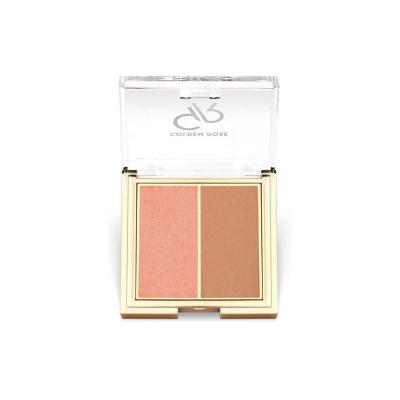 Golden Rose Iconic Blush Duo - 01 Rose, Dual-Toned Makeup Palette for Versatile Looks - Blush