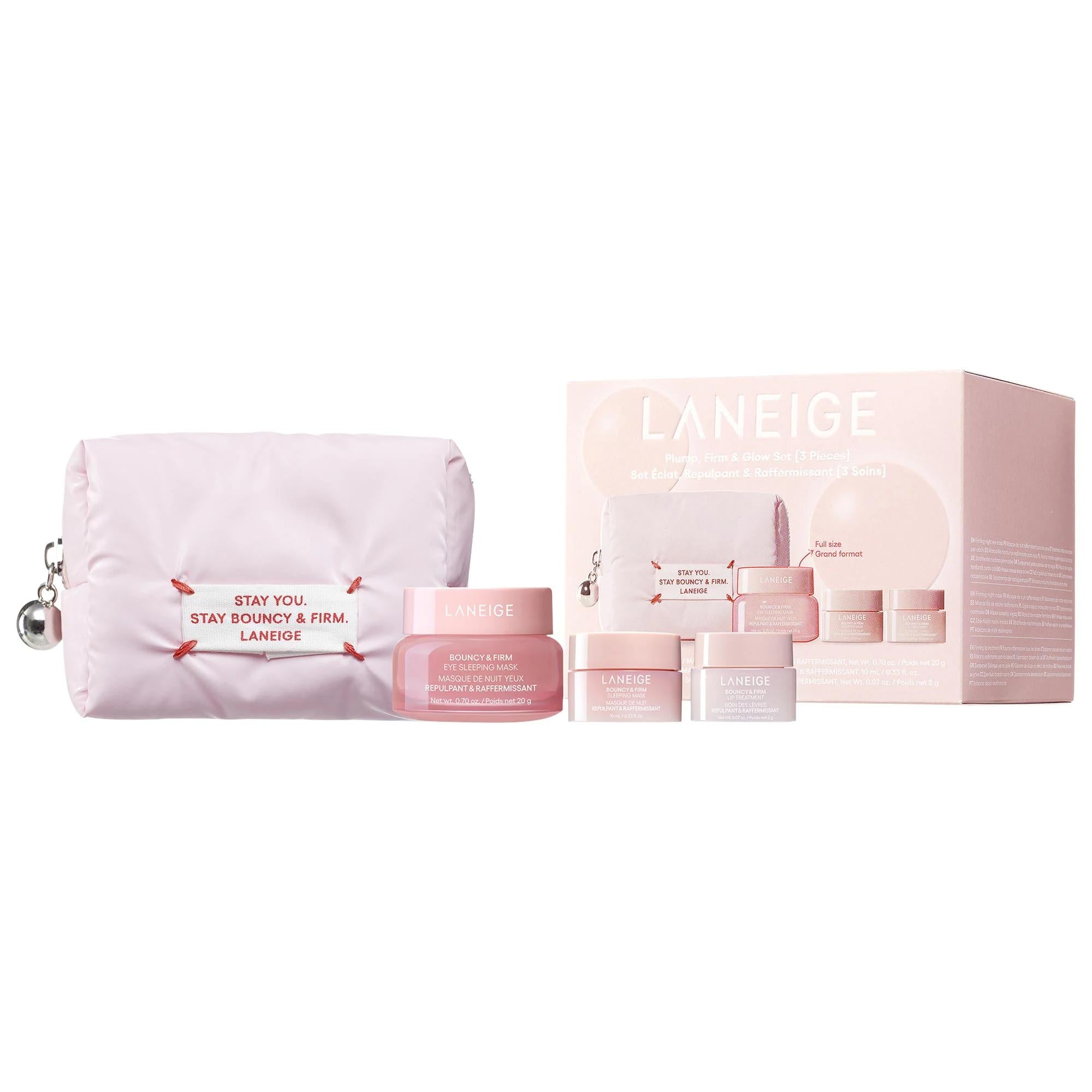 Bouncy & Firm: Plumping Skincare Set - Anti-Aging, Collagen, Eye & Lip Treatment, Radiance Boosting Mask for Fine Lines, Wrinkles, and Sensitive Skin Bouncy & Firm Skincare Set: Plump, Firm, & Glow | Anti-Aging skincare set, plumping skincare, firming skincare, anti-aging skincare, eye sleeping mask, lip plumping treatment, radiance boosting mask, collagen skincare, sensitive skin skincare, fine lines and wrinkles treatment, skincare, beauty, face mask, lip treatment, eye treatment, anti-aging, collagen, pe