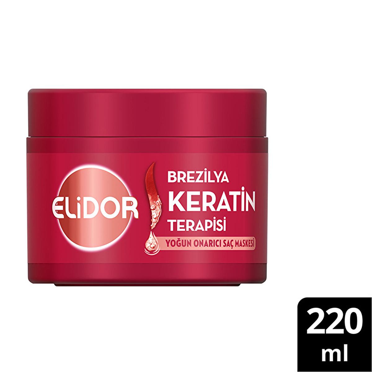 elidor-brazilian-keratin-therapy-hair-mask, intensive-repair-hair-mask-elidor, hair-care-product-elidor Elidor Brazilian Keratin Therapy Intensive Repairing Hair Mask - For Damaged Hair | 220 ml Elidor Hair Mask - Brazilian Keratin Therapy 220 ml elidor, hair-mask, brazilian-keratin, hair-care, intensive-repair, damaged-hair, hydration, marula-oil, vitamin-e, ai-generated