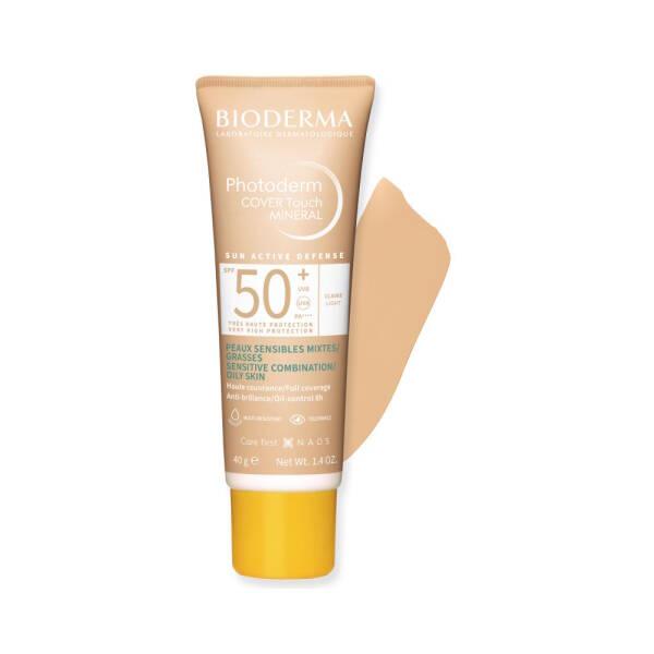 Bioderma Photoderm Cover Concealing Sunscreen Cream Light SPF50+ - Mineral Sunscreen for Mixed & Oily Skin Bioderma Photoderm Cover SPF50+ Sunscreen Cream - Mineral & Concealing mineral sunscreen, concealing sunscreen, SPF50+, non-comedogenic sun cream, Bioderma Photoderm Cover, sunscreen for oily skin, sun protection, coverage, mixed skin, oily skin, cosmetic, skincare, sun care, dermatologically tested, Photoderm Cover Light