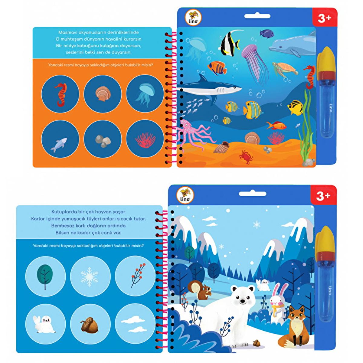 Lino Magic Painting Book: Reusable Water Coloring Book for Mess-Free Fun! Ideal Children's Art Activity, Toddler Coloring, Animals Theme Lino Magic Painting Book: Mess-Free Fun for Kids! magic painting book, water coloring book, reusable coloring book, mess-free coloring for kids, children's art activity, Lino magic book, toddler coloring book, water activated coloring book, kids coloring, magic water book, animals coloring book, reusable art, mess free art, travel activity, quiet time activity, arts and cr