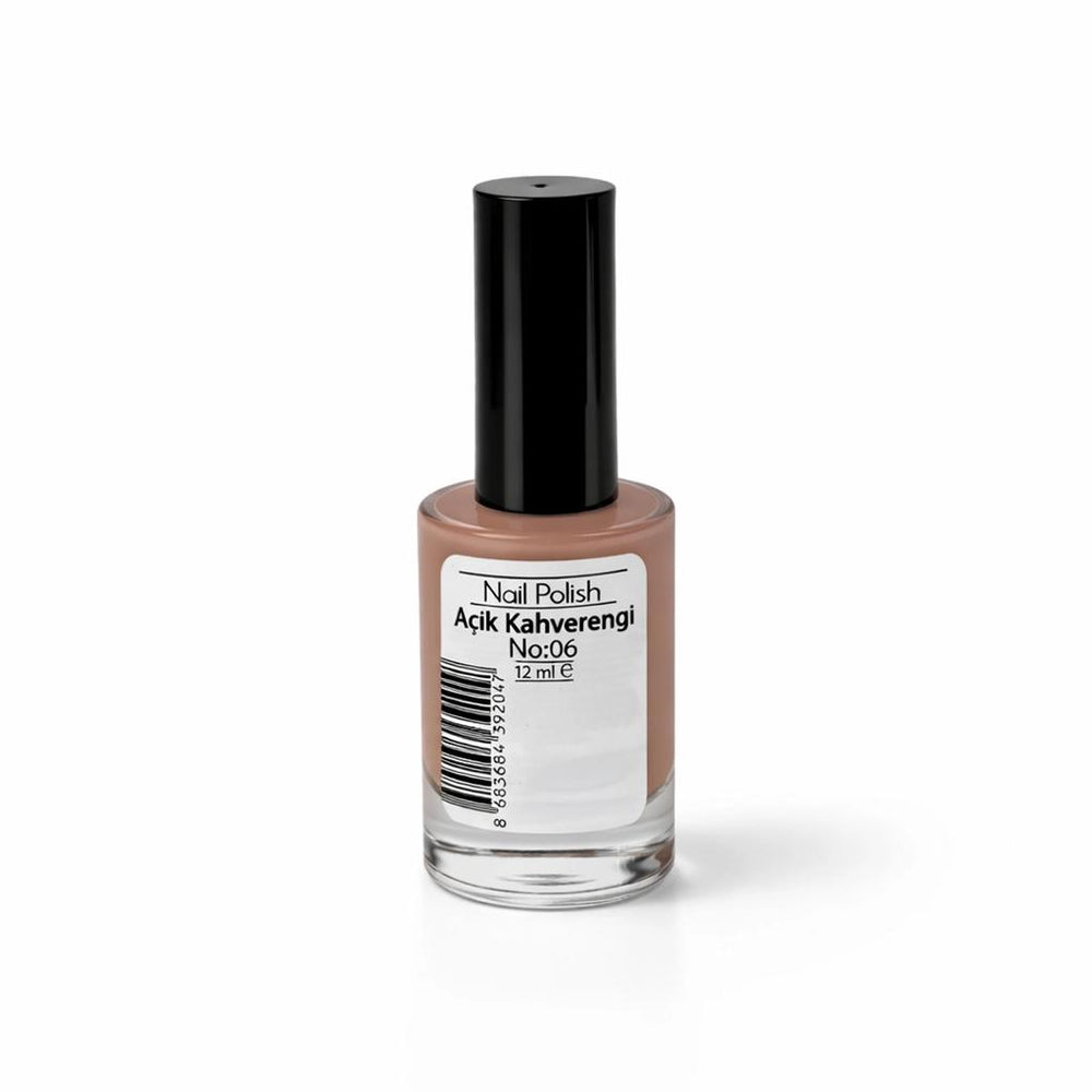 Mov Nail Polish No: 06 Light Brown - Glossy Finish 10ml