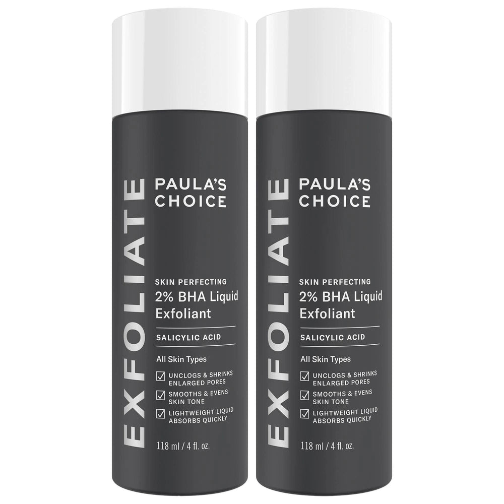 Paula's Choice BHA Expert Exfoliation Duo: 2% Salicylic Acid Toner for Pore Minimizing, Acne Treatment, and Smooth Skin Paula's Choice 2% BHA Toner: Pore Minimizing, Acne Treatment BHA exfoliant, salicylic acid toner, pore minimizing toner, acne treatment toner, oily skin exfoliant, chemical exfoliant, 2% BHA, skin perfecting toner, blackhead remover, uneven skin texture treatment, BHA toner, exfoliant, salicylic acid, pore minimizing, acne treatment, oily skin, chemical exfoliant, skin perfecting, blackhea