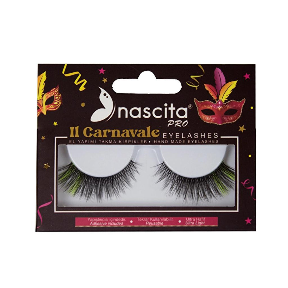 Nascita Carnavale Yellow False Eyelashes