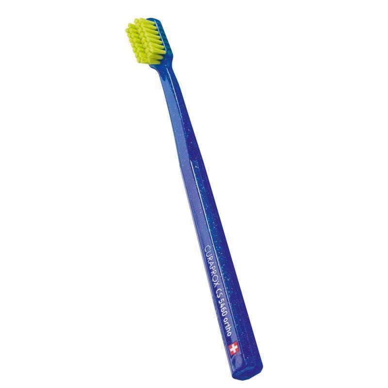 Curaprox CS 5460 Orthodontic Toothbrush - Gentle, Effective Oral Care for Braces & Orthodontic Appliances - Toothpaste