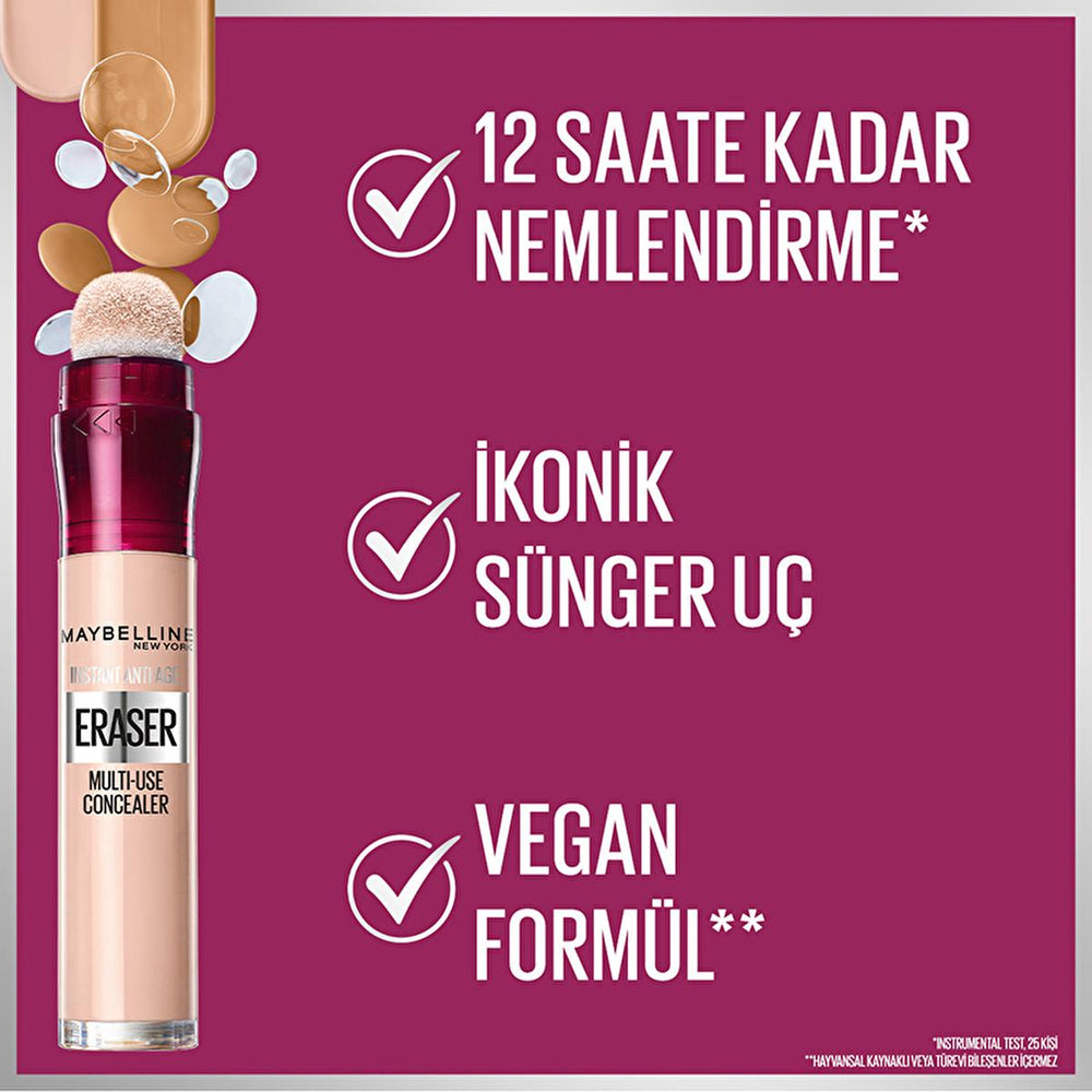 Maybelline Instant Anti Age Eraser High Coverage Concealer - Brightens, Contours, and Covers Imperfections - view 2
