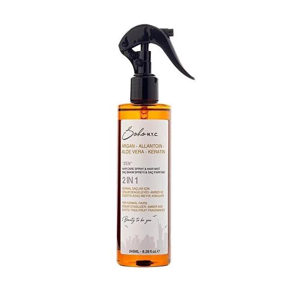 Soho N.Y.C. Zen Hair Care Spray for Normal Hair with Argan Extract & Keratin - Nourishing, Styling, and Refreshing Soho N.Y.C. Zen Hair Spray for Normal Hair hair care spray, normal hair, argan extract, keratin hair care, nourishing hair spray, hair nourishment, styling spray, refreshing fragrance, scalp care, dandruff prevention, healthy hair, hair protection