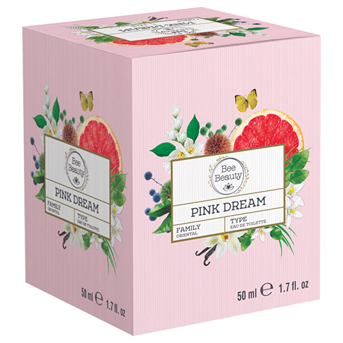 Bee Beauty Women's Pink Dream EDT Perfume 50ml - Long Lasting Fragrance for Women Bee Beauty Pink Dream EDT Perfume 50ml Women's perfume, EDT fragrance, Bee Beauty Pink Dream, 50 ml perfume, Long-lasting fragrance, Perfume for women, Women's fragrances, Elegant perfume, Floral scents, Sweet fragrances