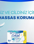 Orkid Extra Sensitive Nighttime Sanitary Pads: Fragrance & Dye-Free, Ultra Soft Maxi Pads for Women with Sensitive Skin - Night Protection (Size 3), 7-Count Orkid Sensitive Night Pads: Fragrance-Free for Sensitive Skin fragrance free pads, dye free sanitary pads, sensitive skin menstrual pads, nighttime sanitary pads, Orkid sanitary pads, extra sensitive hygiene pads, hypoallergenic sanitary pads, sanitary pads for women, menstrual pads, maxi pads, feminine hygiene, sensitive skin, menstrual products, perio
