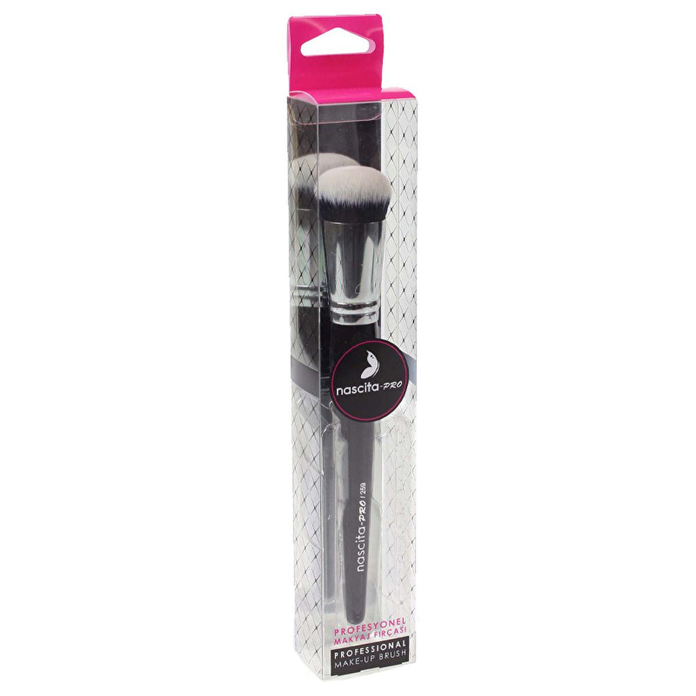 Nascita Pro Kabuki Foundation Brush 259 - Liquid Foundation Applicator for Flawless Finish - Foundation