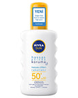 Nivea Sun SPF 50+ Sensitive Immediate Protection Sunscreen Spray: Fragrance-Free, High UVA/UVB Defense for Delicate Skin - Water Resistant Nivea SPF 50+ Sunscreen Spray: Sensitive Skin Protection sunscreen for sensitive skin, SPF 50 sunscreen, fragrance free sunscreen, high protection sunscreen, water resistant sunscreen spray, sunscreen with aloe vera, sunscreen with jojoba oil, Nivea sunscreen, sunscreen spray, sun protection, sensitive skin, high SPF, UVA protection, UVB protection, anti-oxidant, fragran