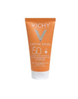Vichy Ideal Soleil Emulsion SPF 50 - Water-Resistant, Hypoallergenic Face Sunscreen for Sensitive & Oily Skin - Sunscreen