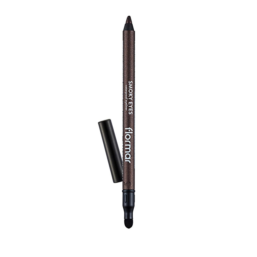 Flormar Smoky Eyes Bronze Eyeliner Pencil: Waterproof, Smudge-Proof, Long Lasting, & Highly Pigmented for Effortless Smoky Eyes Flormar Bronze Eyeliner: Waterproof, Smudge-Proof Smoky Eyes smoky eyes eyeliner, waterproof eyeliner pencil, smudge proof eyeliner, long lasting eyeliner, highly pigmented eyeliner, bronze eyeliner, matte eyeliner, eyeliner with smudger, cotton oil eyeliner, Flormar eyeliner, eyeliner, eye makeup, smoky eye, bronze, smudge-proof, water resistant, long-wearing, high pigment, cotton