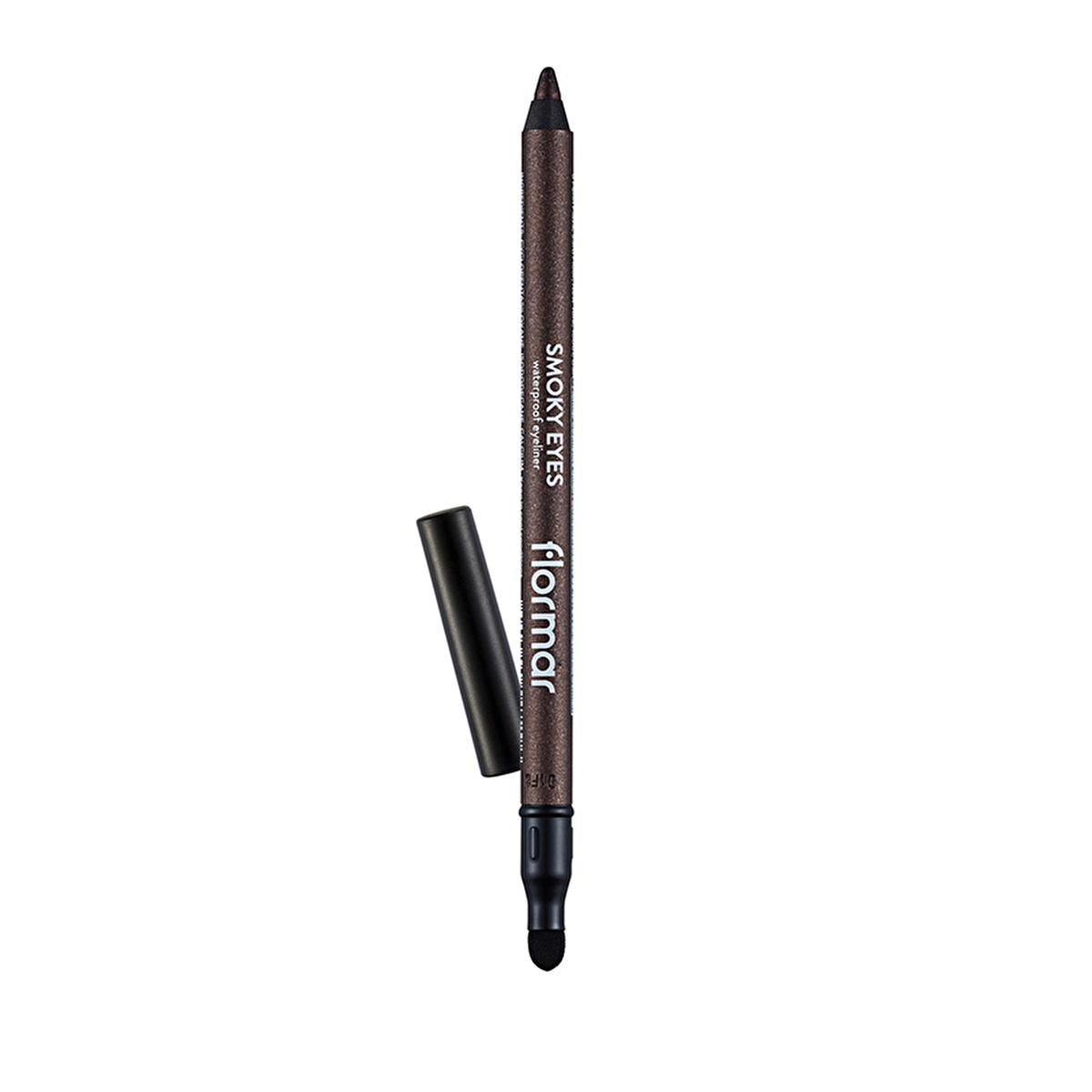 Flormar Smoky Eyes Bronze Eyeliner Pencil: Waterproof, Smudge-Proof, Long Lasting, & Highly Pigmented for Effortless Smoky Eyes Flormar Bronze Eyeliner: Waterproof, Smudge-Proof Smoky Eyes smoky eyes eyeliner, waterproof eyeliner pencil, smudge proof eyeliner, long lasting eyeliner, highly pigmented eyeliner, bronze eyeliner, matte eyeliner, eyeliner with smudger, cotton oil eyeliner, Flormar eyeliner, eyeliner, eye makeup, smoky eye, bronze, smudge-proof, water resistant, long-wearing, high pigment, cotton