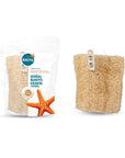 Balmy Natural Loofah Bath Pouch - Gentle Exfoliating Glove for Oily Skin, Natural Skincare - view 3