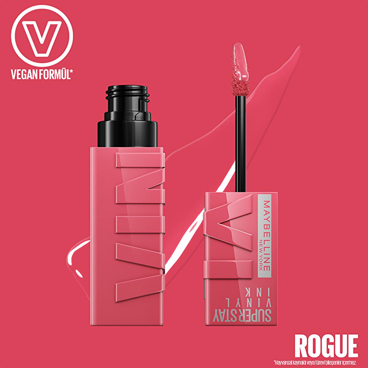 Maybelline New York Super Stay Vinyl Ink Liquid Lipstick - Long-Lasting, Smudge-Proof, High Gloss Finish - 145 Rogue Maybelline Super Stay Vinyl Ink Lipstick - Long-Lasting &amp; Smudge-Proof long-lasting liquid lipstick, smudge-proof lip color, high gloss lipstick, transfer-resistant makeup, durable lip makeup, Maybelline New York, Super Stay Vinyl Ink, liquid lipstick, lip makeup, cosmetics, beauty products, makeup essentials, long-lasting makeup, vibrant lip color, glossy finish, easy application, comfortabl