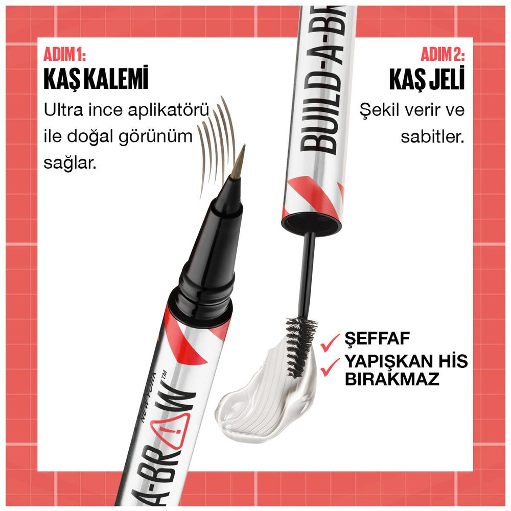 Maybelline New York Build a Brow 2-in-1 Eyebrow Pencil & Gel - Long Lasting, Easy 2-Step Eyebrow Makeup Solution - view 2