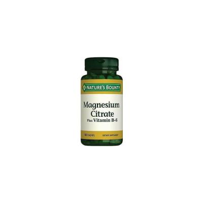 Nature's Bounty Magnesium Citrate Plus Vitamin B6 Supplement: Support Muscle Function & Boost Energy - 60 Tablets - image 2