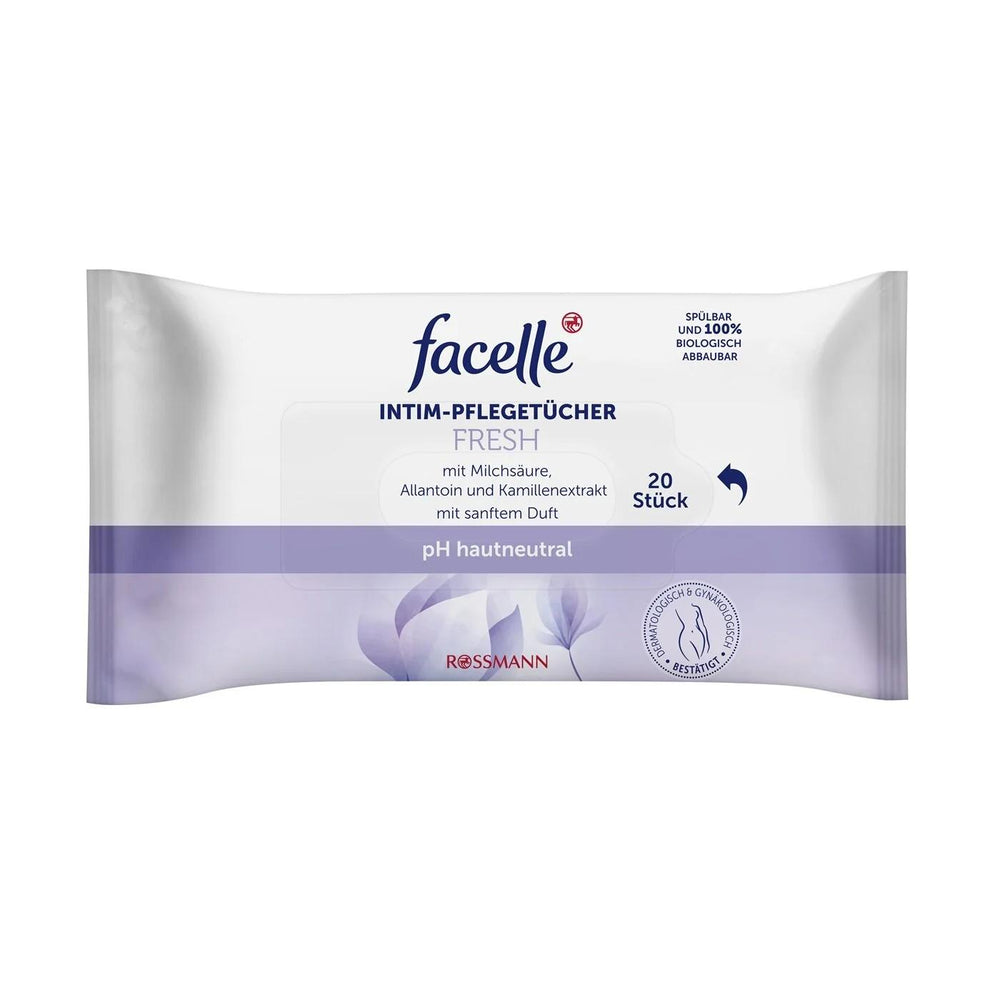 Facelle Intimate Hygiene Wipes for Gentle Cleansing 20 Count