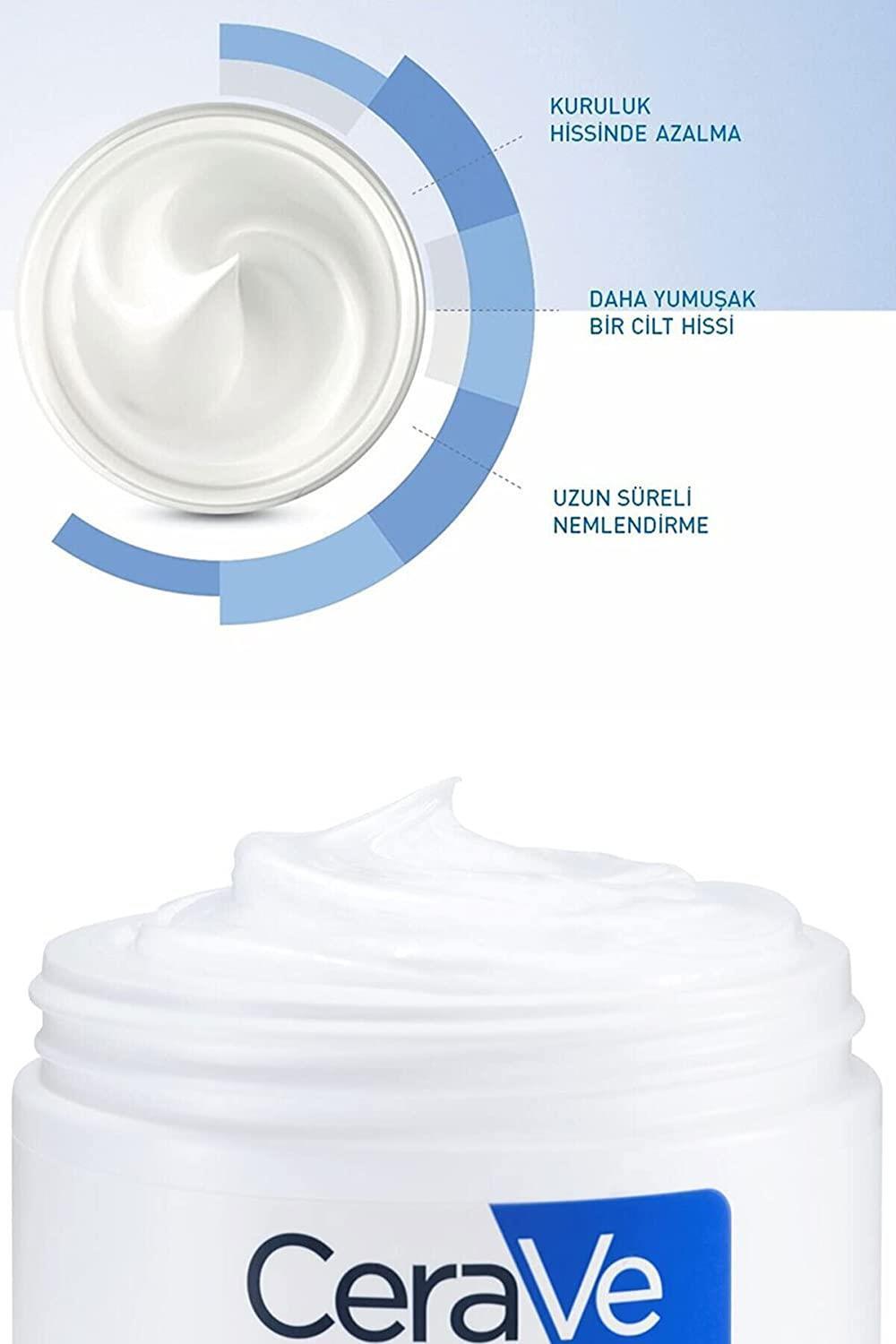 CeraVe Moisturizing Cream | Body and Face Moisturizer for Dry to Very Dry Skin | Body Cream with Hyaluronic Acid and Ceramides | Normal | Fragrance Free | 19 Oz | Packages May Vary - image 10