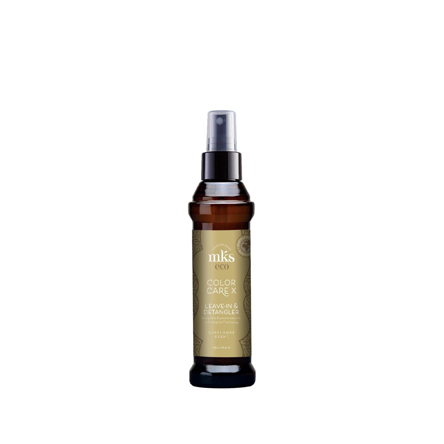 MKS Eco Color Care X Leave-In Hair Care & Detangler for Color-Treated Hair - Sunflower Nourishment, 4 fl oz MKS Eco Color Care X Leave-In Hair Care for Color-Treated Hair leave-in hair care, detangling spray, color-treated hair products, eco-friendly hair care, sunflower hair products, natural hair moisturizer, hair care for color-treated hair, nourishing hair products, moisturizing hair care, sustainable hair care, hair detangler, color-safe hair products, gentle hair care