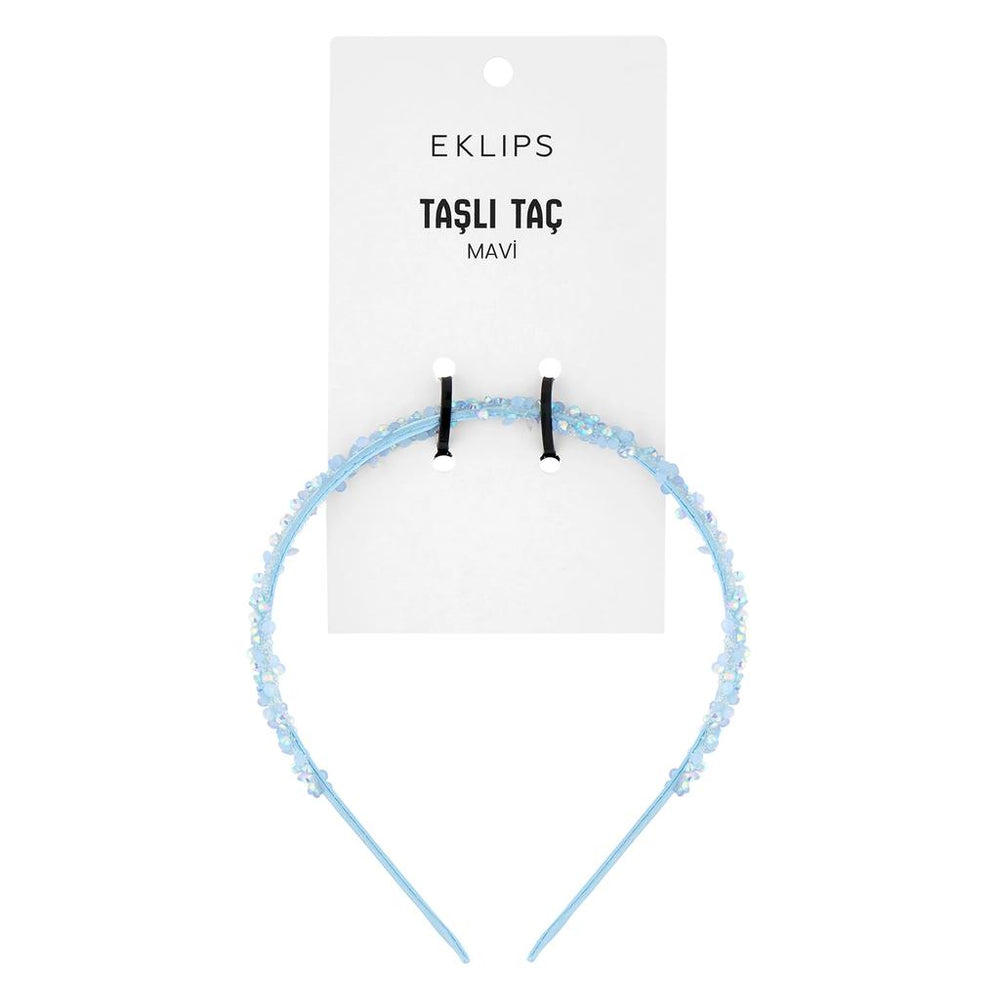 Eklips Blue Rhinestone Headband Hair Accessory