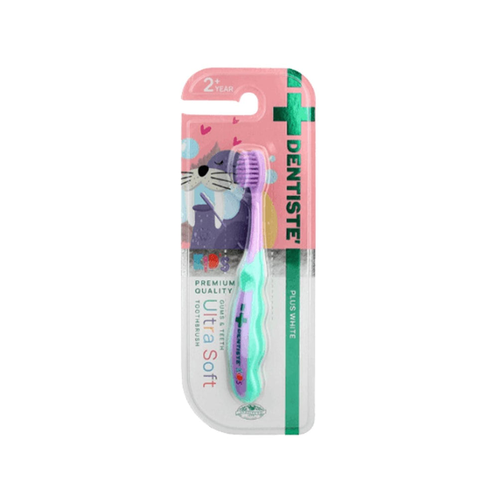 Dentiste Kids Plus White: Ultra Soft Toothbrush for Toddlers & Children - Gentle Dental Care Dentiste Kids Toothbrush: Ultra Soft for Gentle Cleaning Kids toothbrush, Children's toothbrush, Soft toothbrush for kids, Toothbrush for toddlers, Dental care for children, Kids dental care, Toddler toothbrush, Ultra soft toothbrush, Gentle toothbrush, Children's oral hygiene, Oral care for kids, Toothbrush for sensitive gums, Green toothbrush, +2 years toothbrush, Dental health, Baby toothbrush, Child toothbrush, 