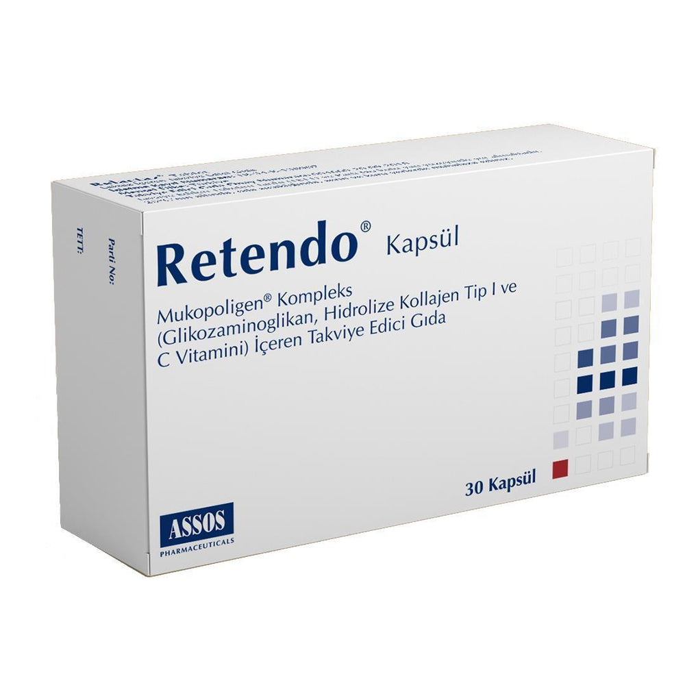 Retendo Dietary Supplement for Joint Health Support - 30 Capsules with Mukopoligen Complex, - Vitamin & Supplement