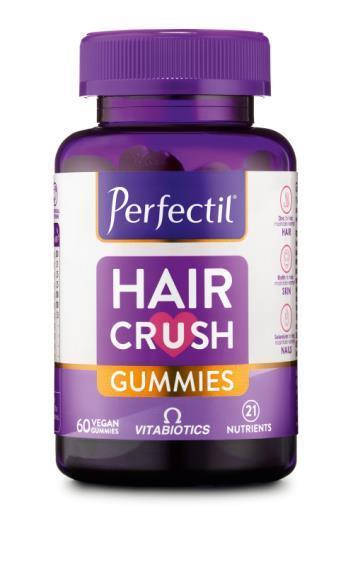 Vitabiotics Perfectil Hair Crush 60 Gummies - Promotes Healthy Hair Growth with Vitamins & Minerals - image 3