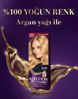 Wella Koleston Intense 9/0 Sarı: Permanent Hair Dye for 100% Gray Coverage & Lasting Intense Color Wella Koleston Hair Dye: 100% Gray Coverage, Intense Color hair dye, hair color, permanent hair color, gray coverage hair dye, long lasting hair color, intense hair color, ammonia hair dye, at home hair color, sarı saç boyası, wella koleston, gray coverage, long-lasting color, intense color, hair coloring, Argan Oil, conditioning cream, user-friendly, vibrant color, youthful appearance, salon-quality, at-home 