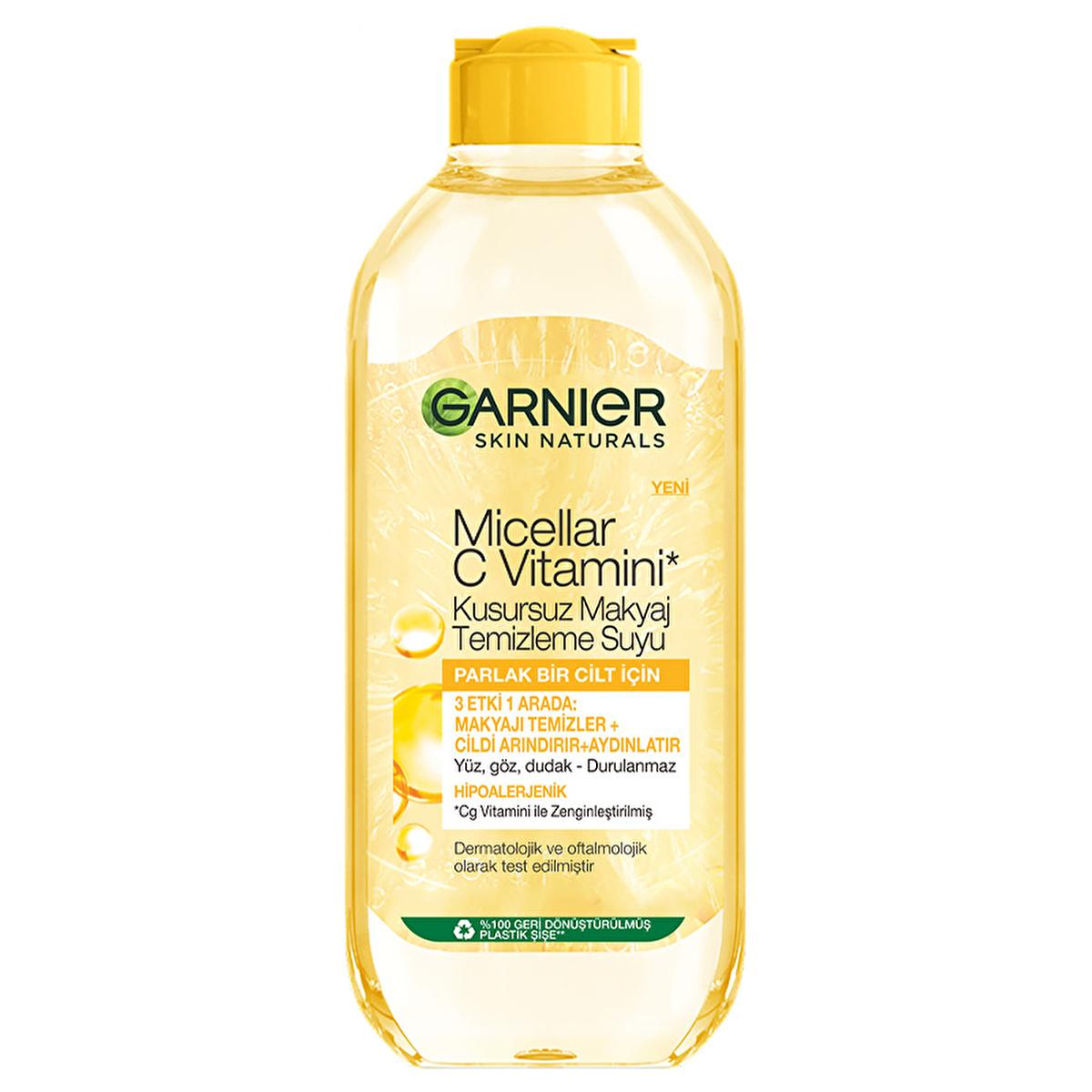 garnier micellar c vitamin makeup remover 400 ml bottle, garnier micellar water in use Garnier Micellar C Vitamin Makeup Remover - Brightening & Cleansing for All Skin Types | 400 ml Garnier Micellar C Vitamin Makeup Remover 400 ml garnier, micellar-water, vitamin-c, makeup-remover, skin-care, cleansing-water, cosmetic-products, ai-generated, brightening-cleanser, daily-use