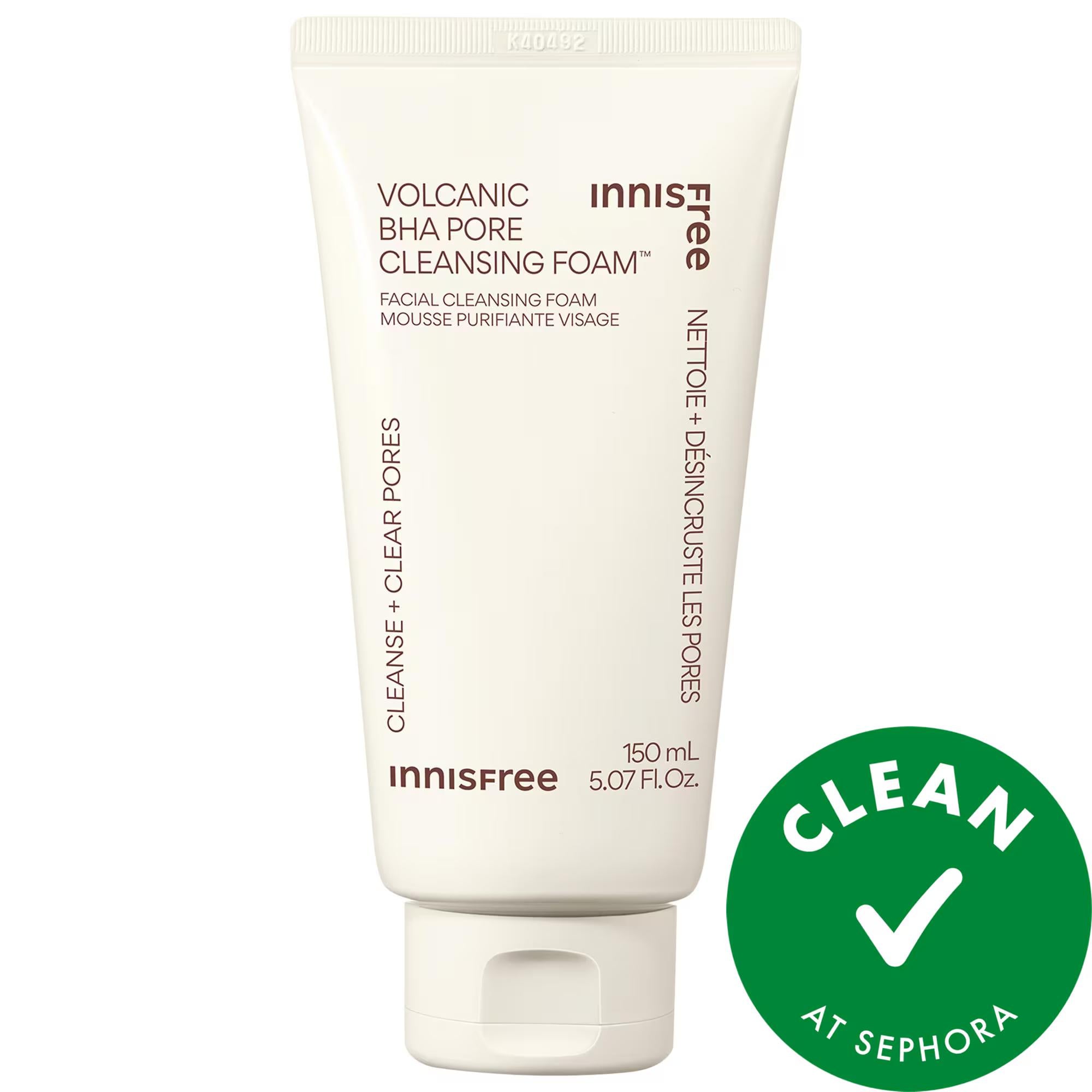 Volcanic BHA Pore Cleansing Foam: Deep Clean, Exfoliate &amp; Absorb Oil – Salicylic Acid Face Wash for Oily &amp; Acne-Prone Skin Volcanic BHA Foam: Pore Cleansing, Exfoliating Face Wash Volcanic pore cleansing foam, BHA cleanser for oily skin, Salicylic acid face wash, Exfoliating pore cleanser, Oil absorbing facial cleanser, Vegan pore cleaning foam, Cruelty-free face wash, Pore minimizing cleanser, Blackhead cleanser, Clean beauty face wash, Facial Cleansing Foam, oily skin, combination skin, pore cleansing, ex
