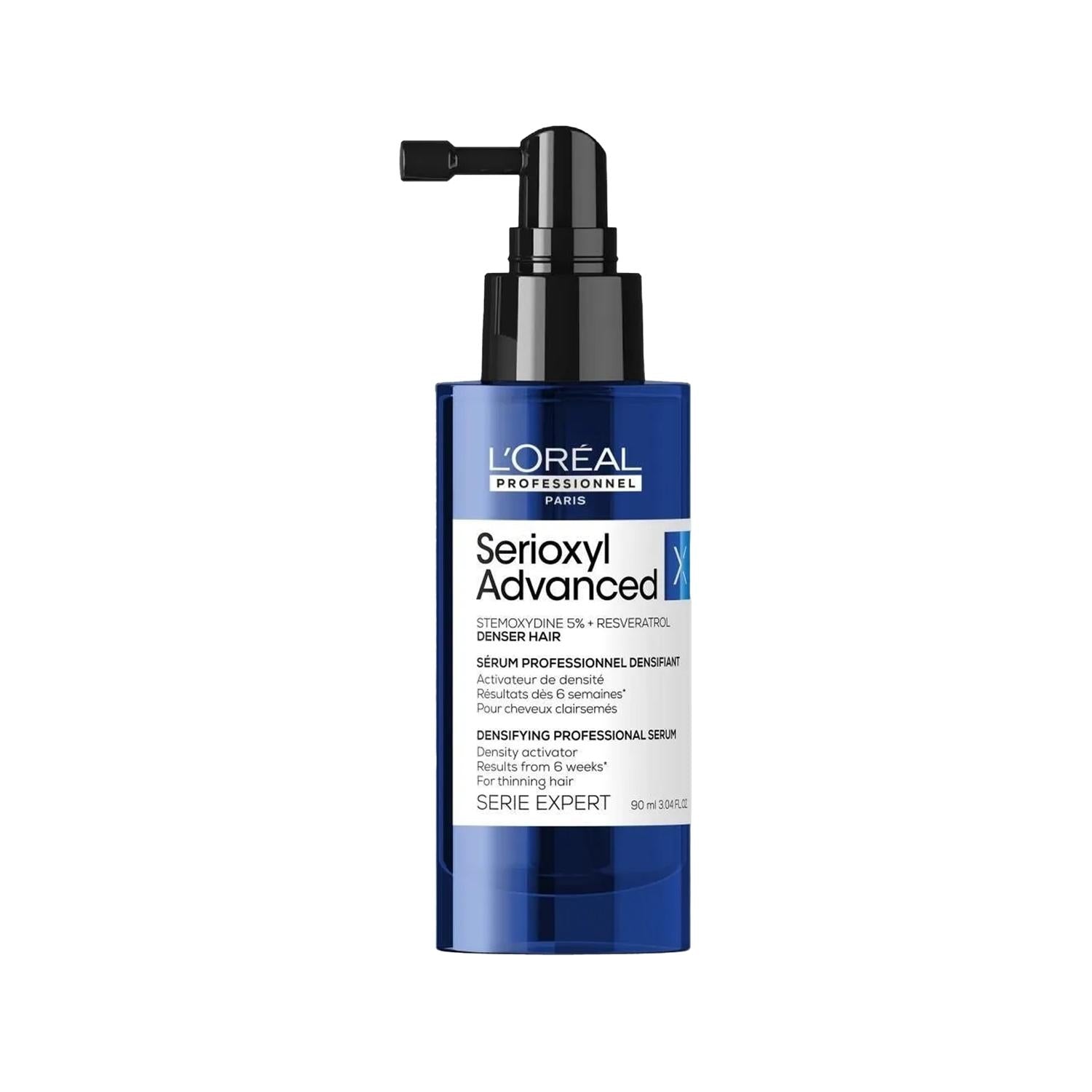 Loreal Professionnel Paris Serie Expert Serioxyl Advanced Hair Density Serum for Fine Hair - 90ml Luxury Hair Care Loreal Paris Serie Expert Serioxyl Advanced Hair Serum Loreal Professionnel Paris, Serie Expert Serioxyl Advanced, Hair density serum, Fine hair care, Luxury hair serum, Hair care products, Hair thickening serum, Professional hair care, Advanced hair technology, Hair nourishment, Thicker hair, Healthier hair, Salon quality hair care, At-home hair care solutions