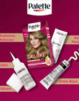 Palette Deluxe 8-0 Honey Blonde Hair Dye - Permanent, Long Lasting Color & Shine, Deep Nourishment with Oils Palette Deluxe Honey Blonde Hair Dye: Permanent Color & Shine hair dye, permanent hair color, hair color, Palette Deluxe, honey blonde hair dye, 8-0 hair dye, long lasting hair color, hair coloring, hair dye with oil, shiny hair dye, hair color with oil, blonde hair, hair nourishment, hair shine, vibrant hair color, at-home hair color, hair dye for women, hair dye for long hair, new hair color, hair 